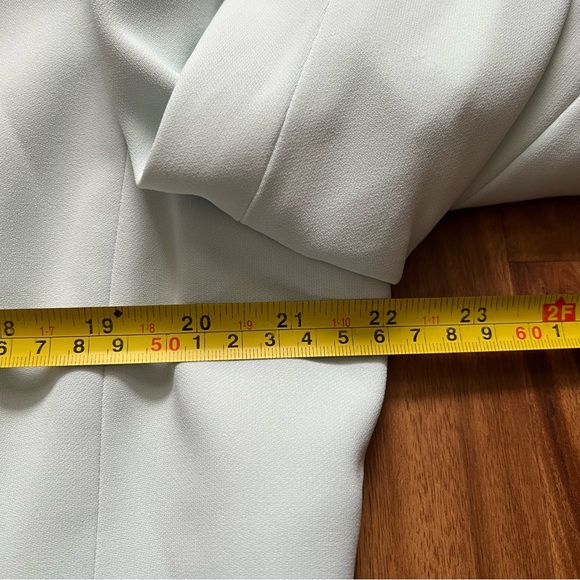 Vintage KASPER mint green blazer with black piping sz 16 - Picture 9 of 11